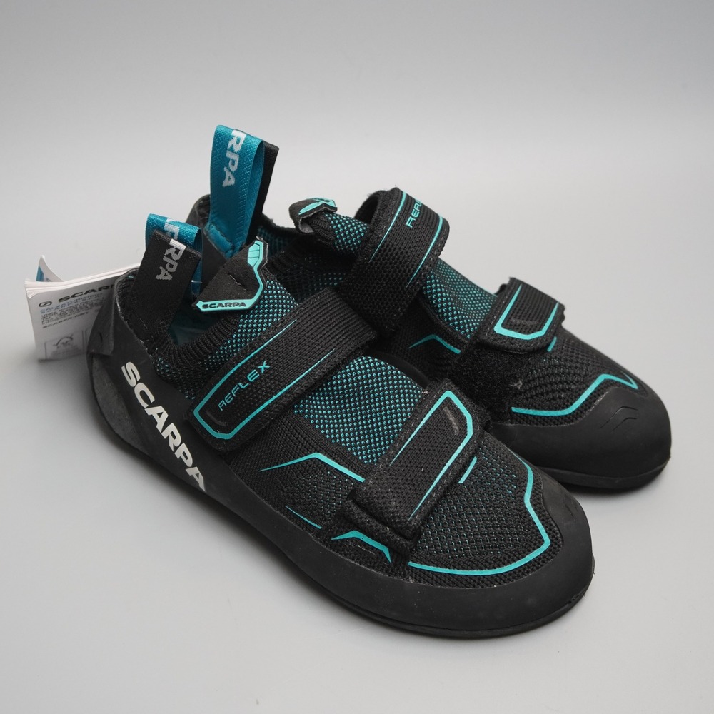 Scarpa Reflex‎ V Wmn Climbing Shoes Black Aqua 70067-002.1 Size EU 37.5 USW 6.5